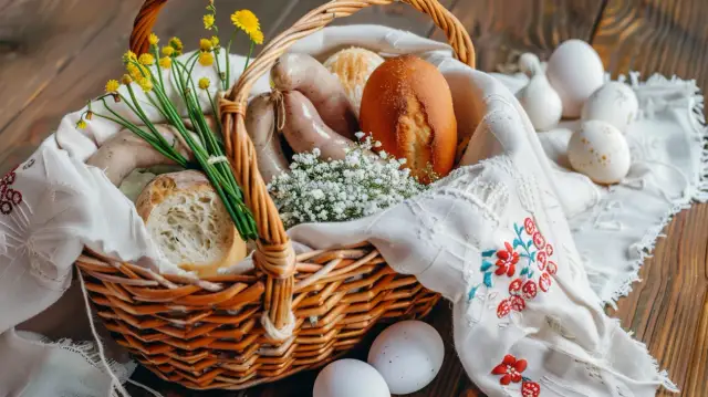 Co włożyć do koszyka wielkanocnego? Lista wszystkich rzeczy