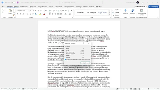 Jak sprawdzić w Wordzie ilość znaków i uniknąć nieporozumień w tekście