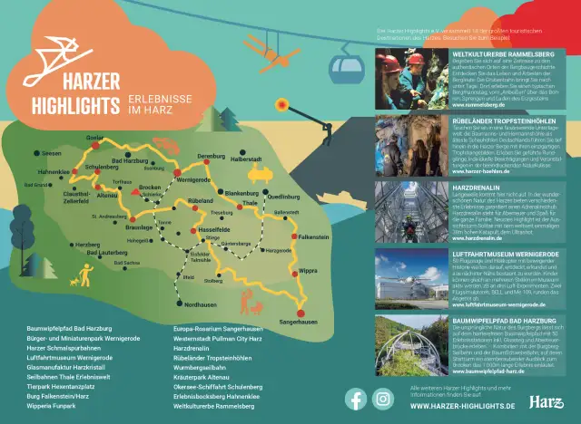 Harz: Attraktionen, Abenteuer & Kultur Ihr Reiseplan