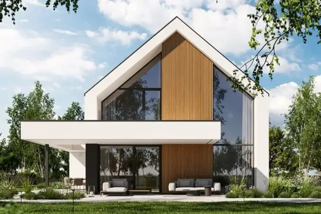 Dom z dachem dwuspadowym – zalety, projekty i funkcjonalność poddasza