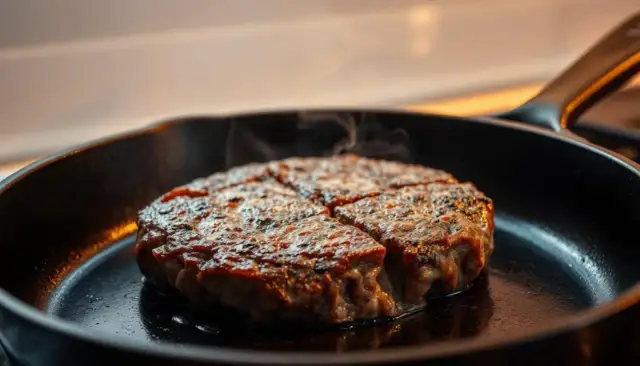 Ile smażyć burgera, aby był idealnie soczysty i nie przesuszyć mięsa