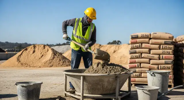 Ile łopat piasku na worek cementu – uniknij błędów w mieszaniu