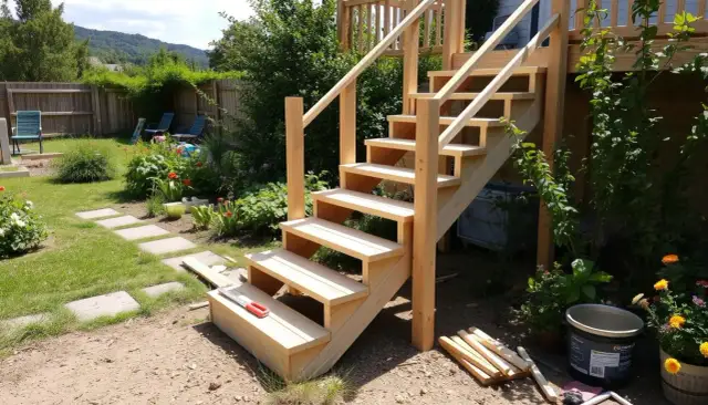 Jak wykonać schody drewniane zewnętrzne - krok po kroku bez błędów