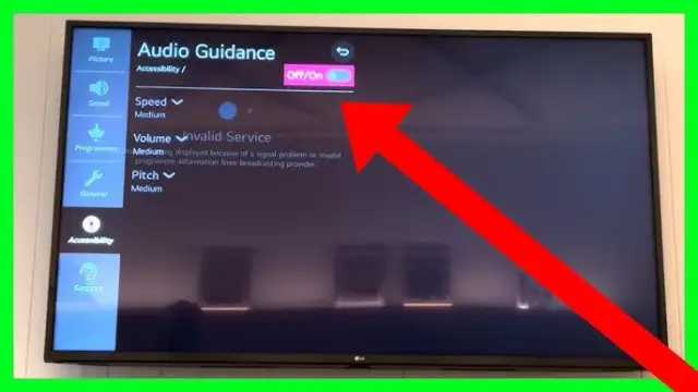 Jak wyłączyć lektora dla niewidomych w telewizorze LG i zyskać spokój