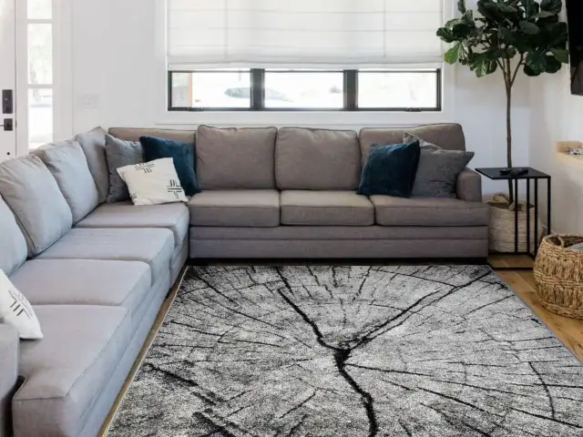 Dywan do szarej kanapy i dębu: Stwórz harmonię w salonie!