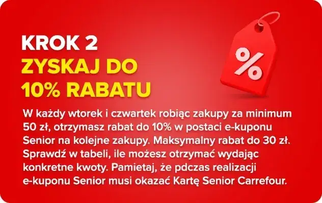 Karta Seniora Carrefour w aplikacji: Wygoda i rabaty na wyciągnięcie ręki