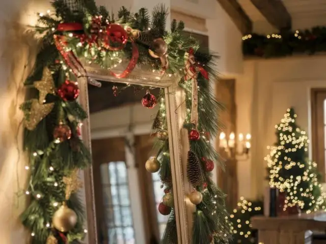 Jak udekorować lustro na święta? Pomysły na magiczny dom!