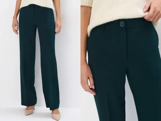 Butelkowe spodnie: Stylizacje, kolory, fasony. Jak je nosić modnie?