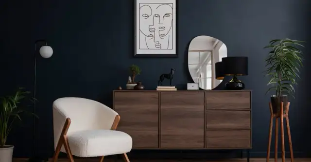 Najlepsze kolory ścian do salonu z meblami wenge, które zachwycają