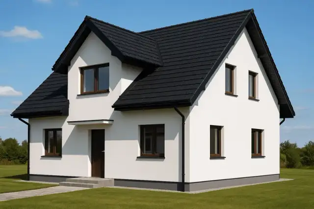 Jaki kolor elewacji do czarnej dachówki, aby uniknąć błędów w designie?