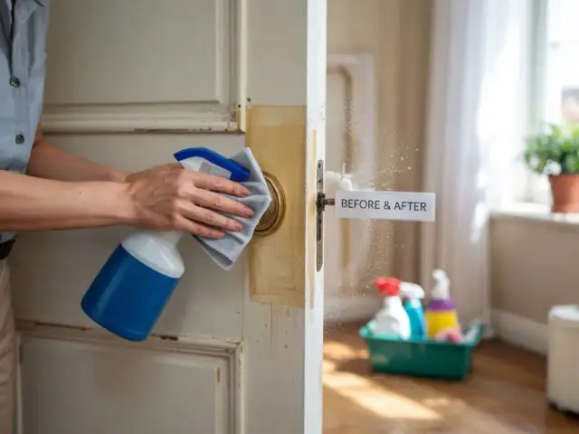 Skuteczne sposoby na czyszczenie białych drzwi z okleiny bez zniszczeń
