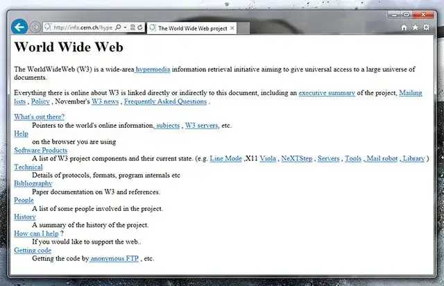 Jak wyglądała pierwsza strona internetowa? Zobacz początki WWW.