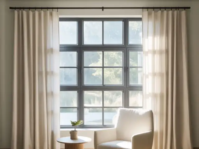 Ile od sufitu powiesić karnisz, aby optycznie powiększyć wnętrze?