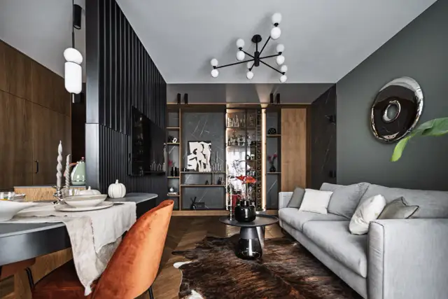 Nowoczesny salon - ściany, które grają pierwsze skrzypce? Trendy