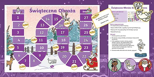 Darmowe gry planszowe do wydrukowania - świetna zabawa bez kosztów