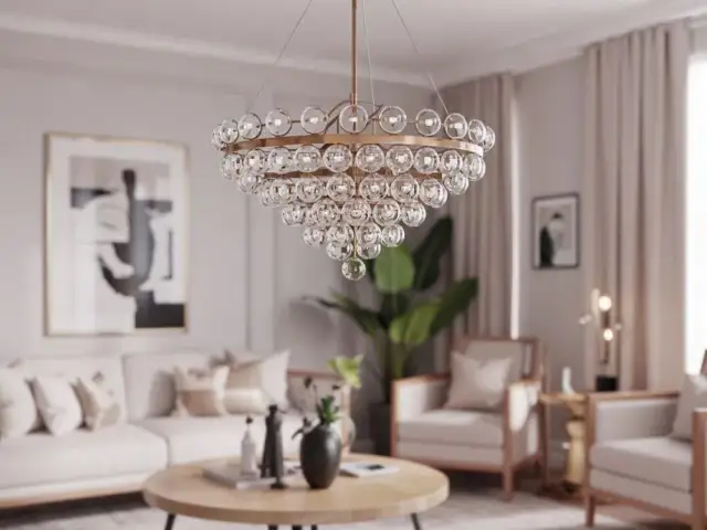 Jaki żyrandol do salonu? Wybierz idealny rozmiar, styl i światło