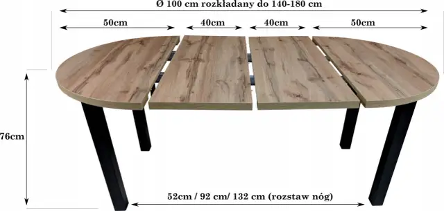 Stół okrągły 110 cm na ile osób – komfortowe siedzenie dla 4 osób