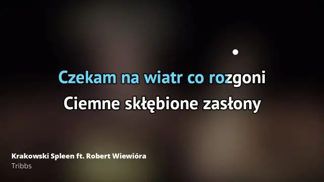 Tekst piosenki czekam na wiatr co rozgoni - Maanam i jego sens