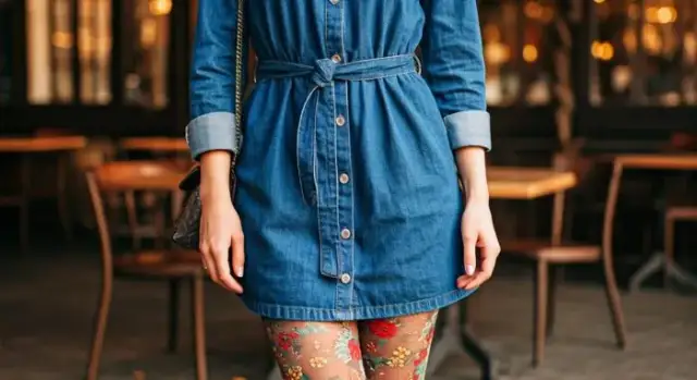 Jaki kolor rajstop do jeansowej sukienki, aby wyglądać stylowo?