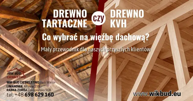 Drewno C24 a KVH - Co ma mniejszą wilgotność na więźbę dachową?