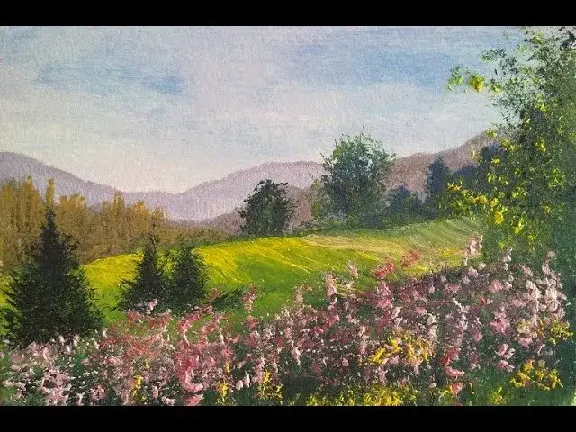 Jak namalować góry farbami akrylowymi - proste techniki i porady