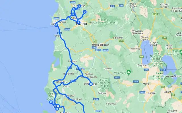 Trasa po Albanii: Durrës, Tirana, Elbasan, Berat, Pogradec. Zobacz, co warto zobaczyć w Albanii, planując podróż.