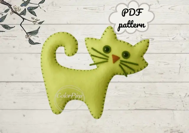 Filcowy kotek DIY: Uszyj uroczą maskotkę krok po kroku!