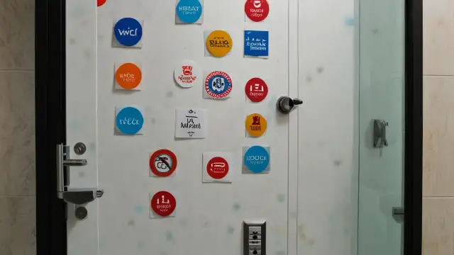 Naklejki WC na drzwi: jakie wybrać, jak montować i praktyczne porady?