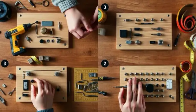 Tablica manipulacyjna DIY: Jak zrobić bezpieczną zabawkę?