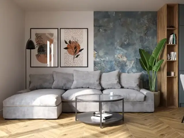 Co na ścianę w salonie? 10+ pomysłów, trendy i koszty