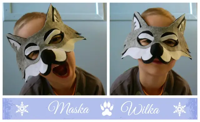 Maska Wilka z Kartonu DIY: Szablony i Instrukcja Krok po Kroku
