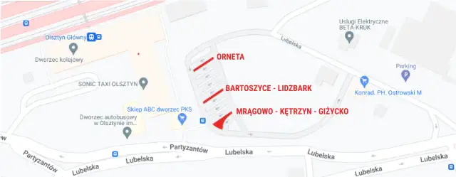 Rozkład jazdy radex Olsztyn Orneta - Sprawdź godziny odjazdów teraz