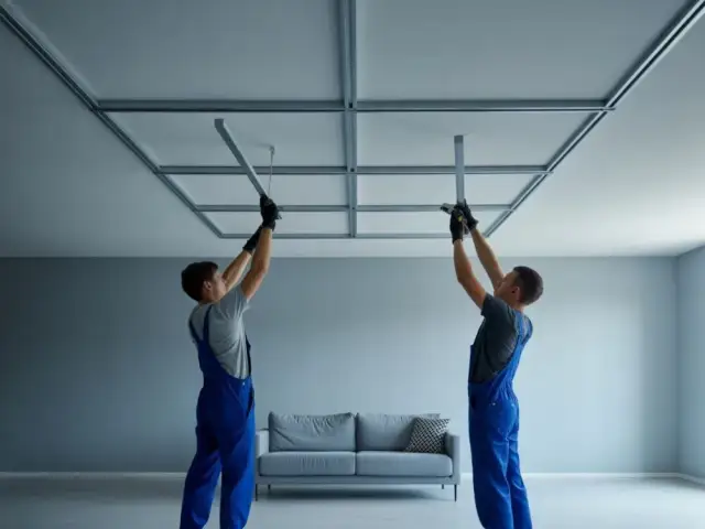 Samodzielny sufit podwieszany w salonie: Krok po kroku z Nikolą