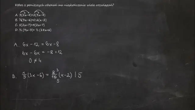 Kiedy równanie ma nieskończenie wiele rozwiązań? Zrozum to teraz!