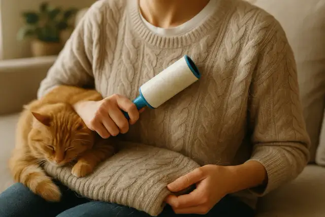 Sierść na ubraniach? Poznaj skuteczne sposoby usuwania z prania!