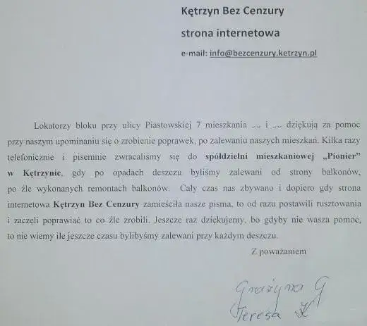 Jak napisać pismo do spółdzielni ws. grzyba? Wzór i instrukcja