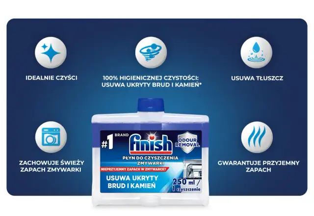 Jak używać środka do czyszczenia zmywarek Finish, aby uniknąć problemów
