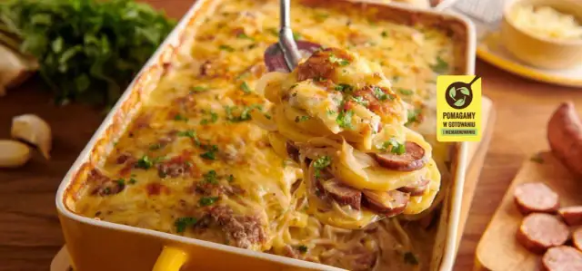 Zapiekanka ziemniaczana z kiełbasą: przepis, który zawsze się udaje!