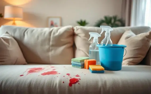 Krew na kanapie? Usuń plamy szybko i skutecznie! Poradnik krok po kroku.