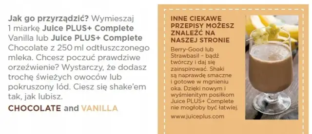 Koktajl Juice Plus - odkryj zdrowe składniki i korzyści dla diety