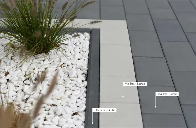 Via Tres Grafit: Nowoczesna kostka brukowa do eleganckiego tarasu