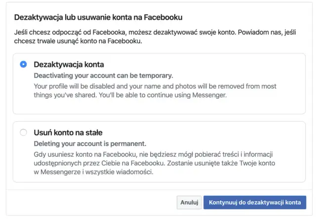 Jak trwale usunąć konto Facebooka i uniknąć utraty danych – krok po kroku