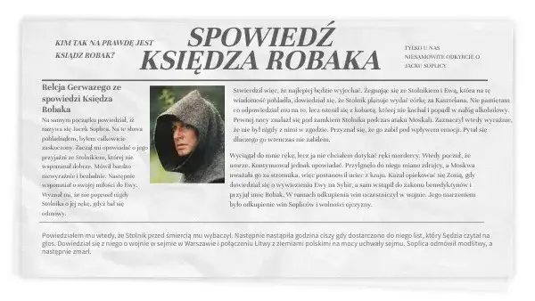 Przed spowiedzią dlaczego Robak prosi o przybycie księdza? Tajemnice i emocje
