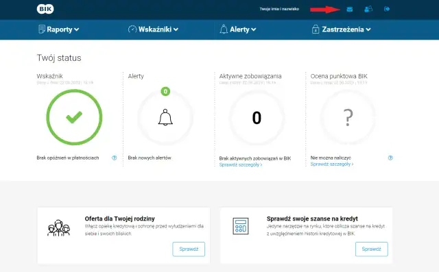 Panel BIK: brak opóźnień, alertów i zobowiązań. Sprawdź, jak wygląda raport BIK.