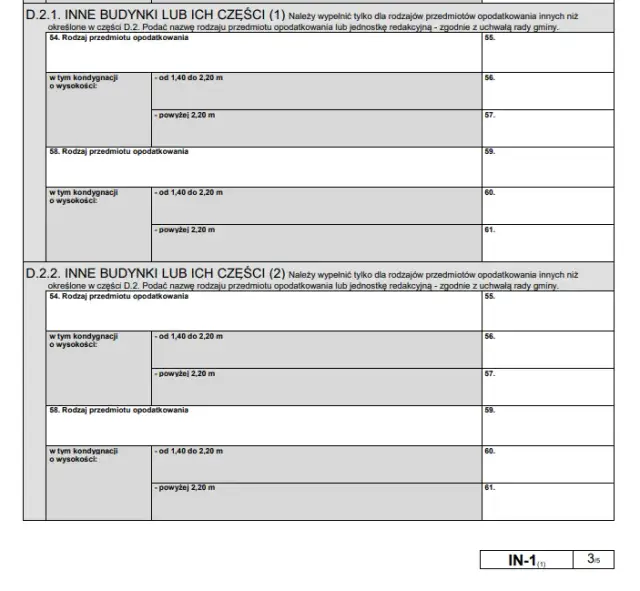 IN-1 czy DN-1? Jak zgłosić nieruchomość i uniknąć błędów?