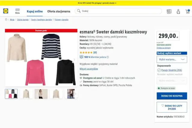 Ile kosztuje sweter z kaszmiru? Ceny, które mogą cię zaskoczyć