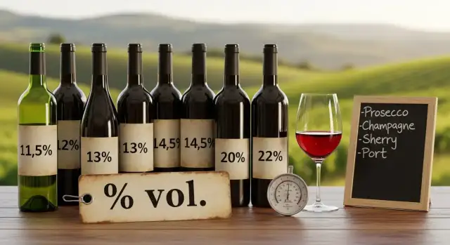 Ile procent ma wino? Sprawdź moc różnych typów!