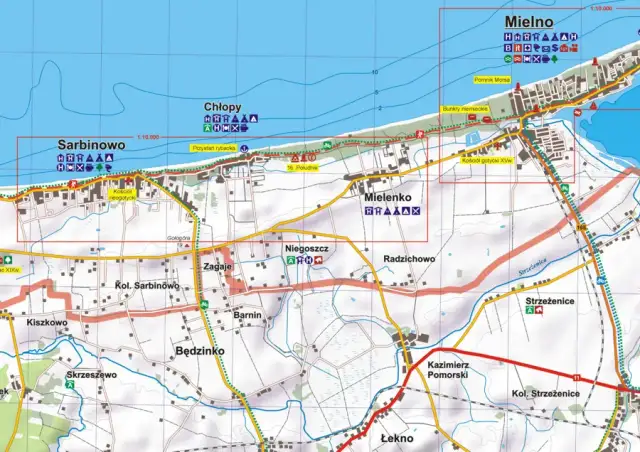 Gdzie leży Mielno mapa – znajdź idealną trasę i atrakcje w okolicy