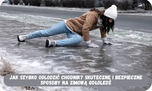 Lód na chodniku? Skuteczne sposoby, obowiązki i jak uniknąć kar