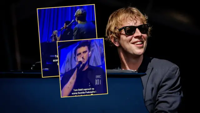 Tom Odell na scenie z Dawidem Podsiadło i Darią Zawiałow.